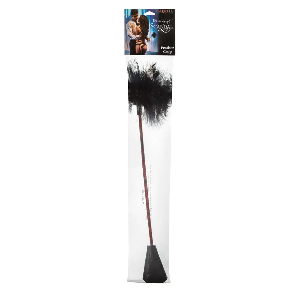 Scandal Dual-Ended Feather Tickler Riding Crop