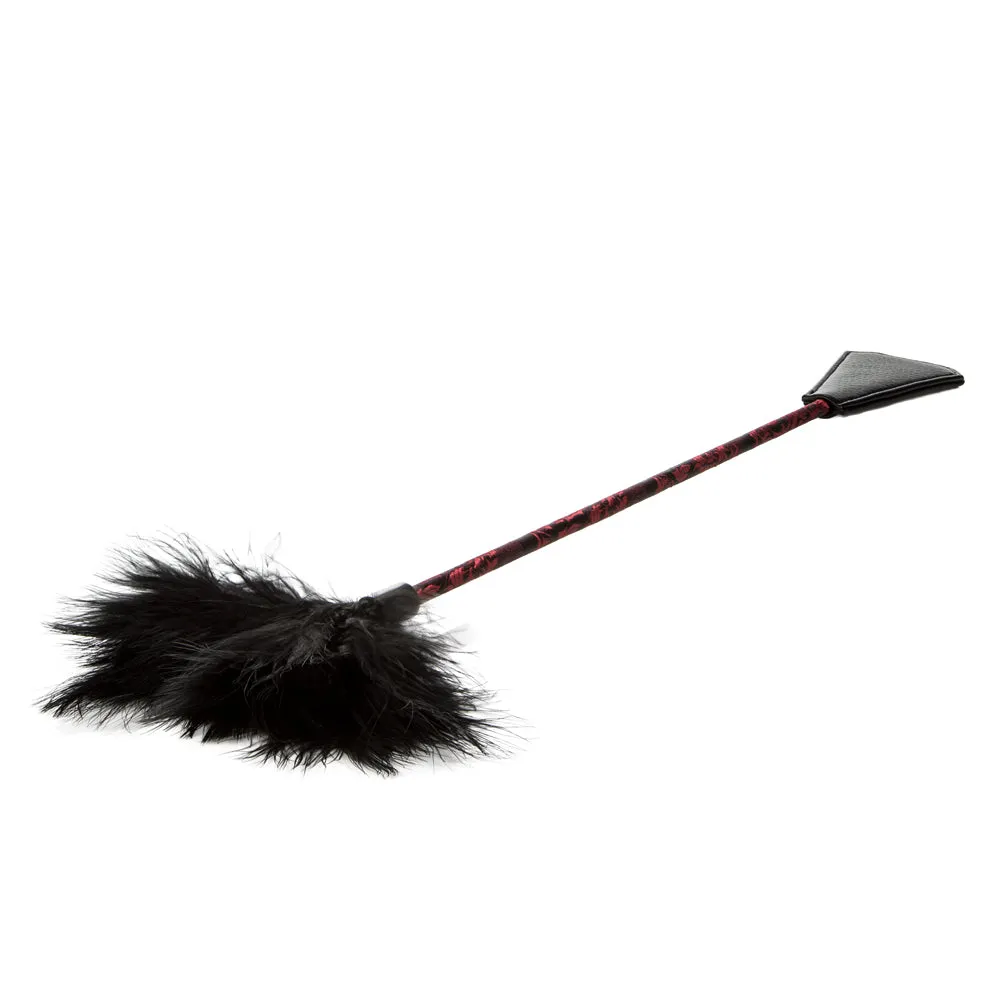 Scandal Dual-Ended Feather Tickler Riding Crop