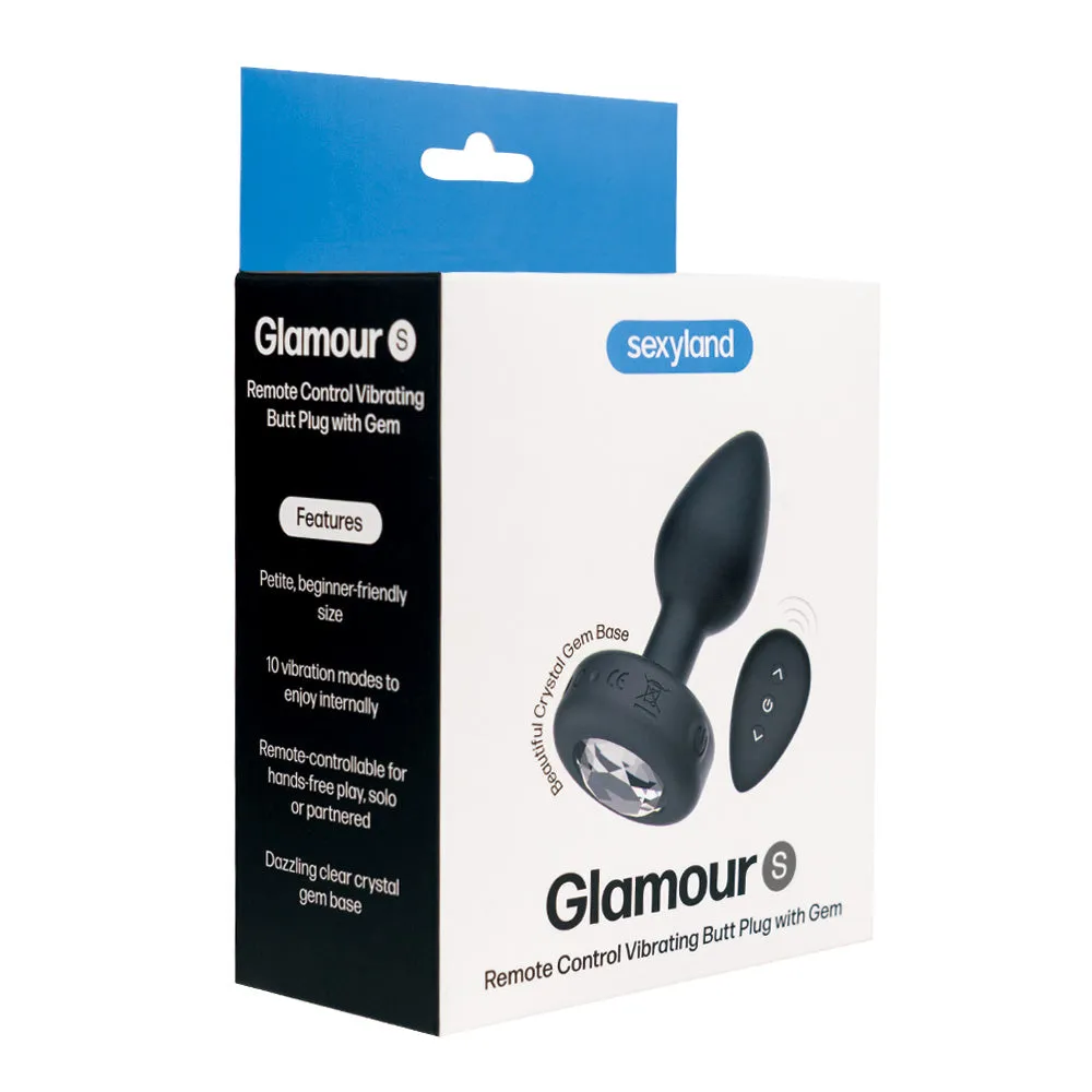 Sexyland Glamour Remote Control Vibrating Gem Butt Plug - Small