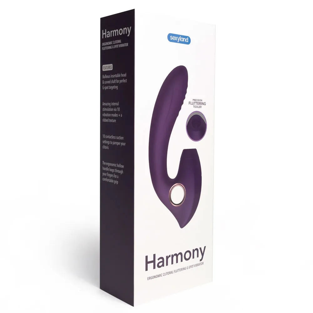 Sexyland Harmony Ergonomic Clitoral Fluttering G-Spot Vibrator