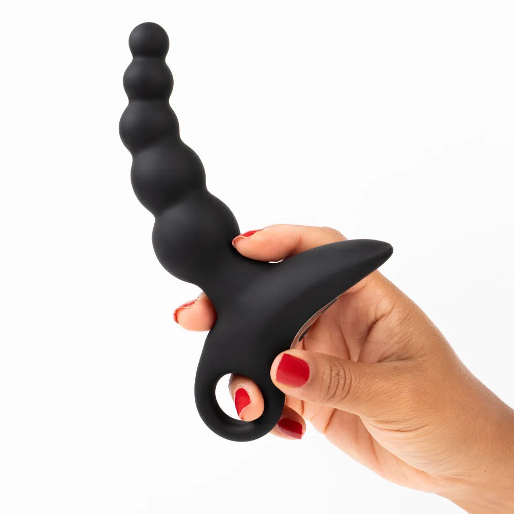 Sexyland Sabre Vibrating Silicone Anal Beads Probe With Handle