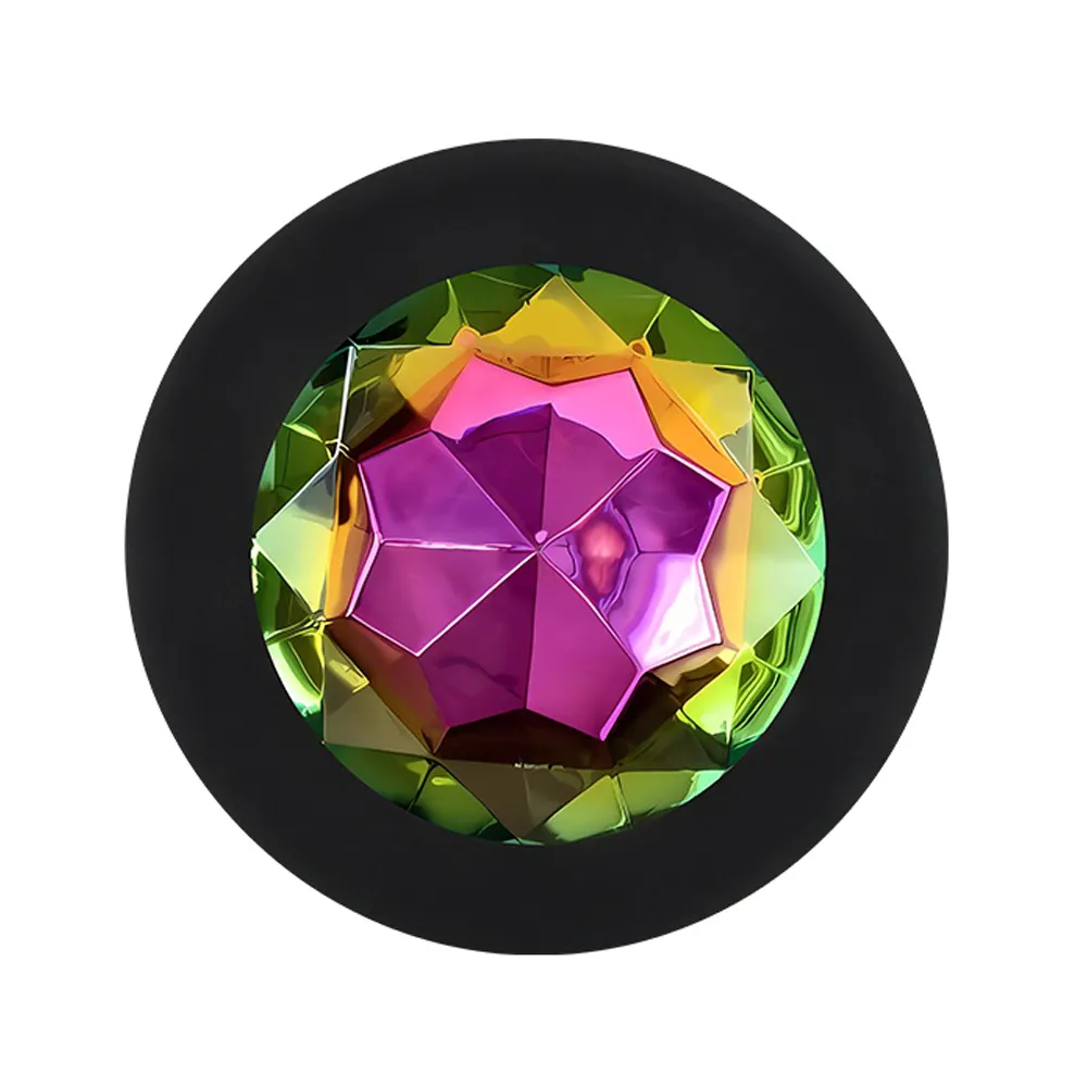Sexyland Sparkle Silicone Butt Plug With Gem - Medium