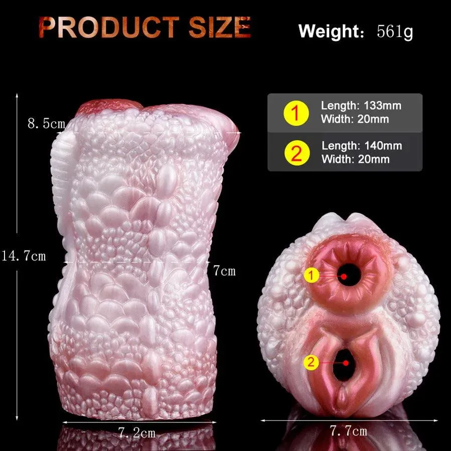 Silicone Fake Dragon Pocket Pussy for Men