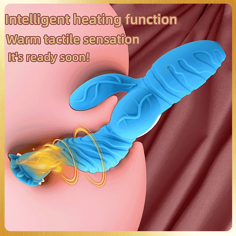Silicone Flower Rabbit Vibrator for Women