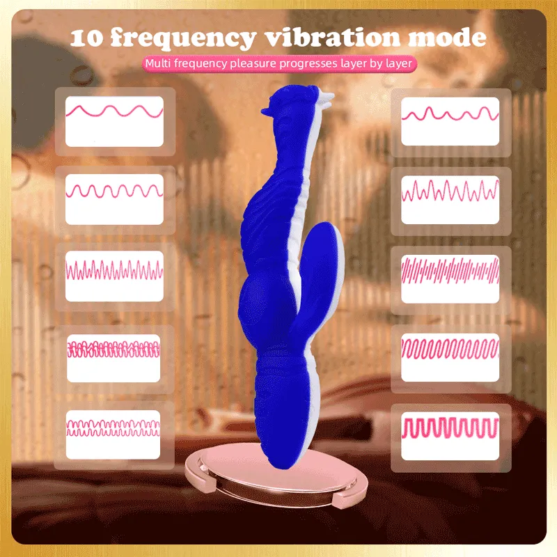 Silicone Flower Rabbit Vibrator for Women