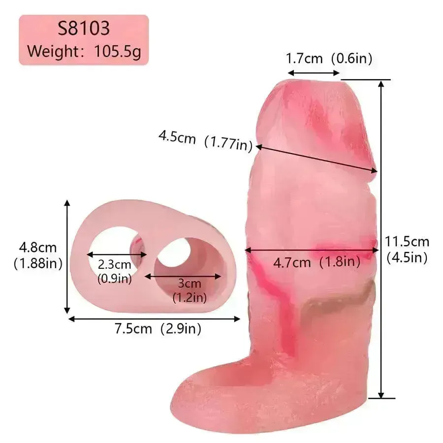 Silicone Girth Cock Sleeve