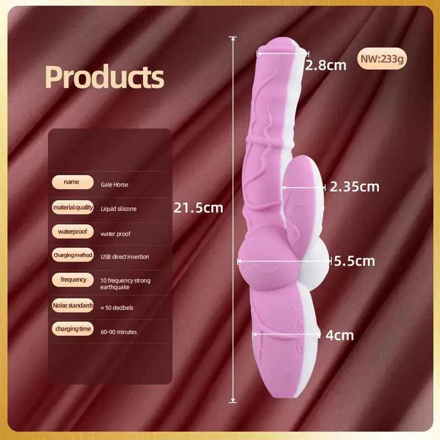Silicone Knotted Rabbit Vibrator