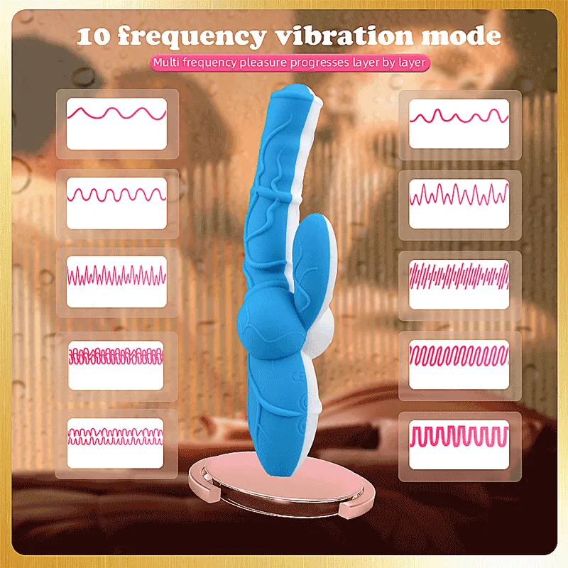 Silicone Knotted Rabbit Vibrator