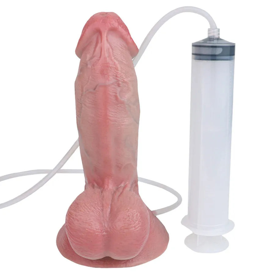 Silicone Suction Cup Squirting Dildo