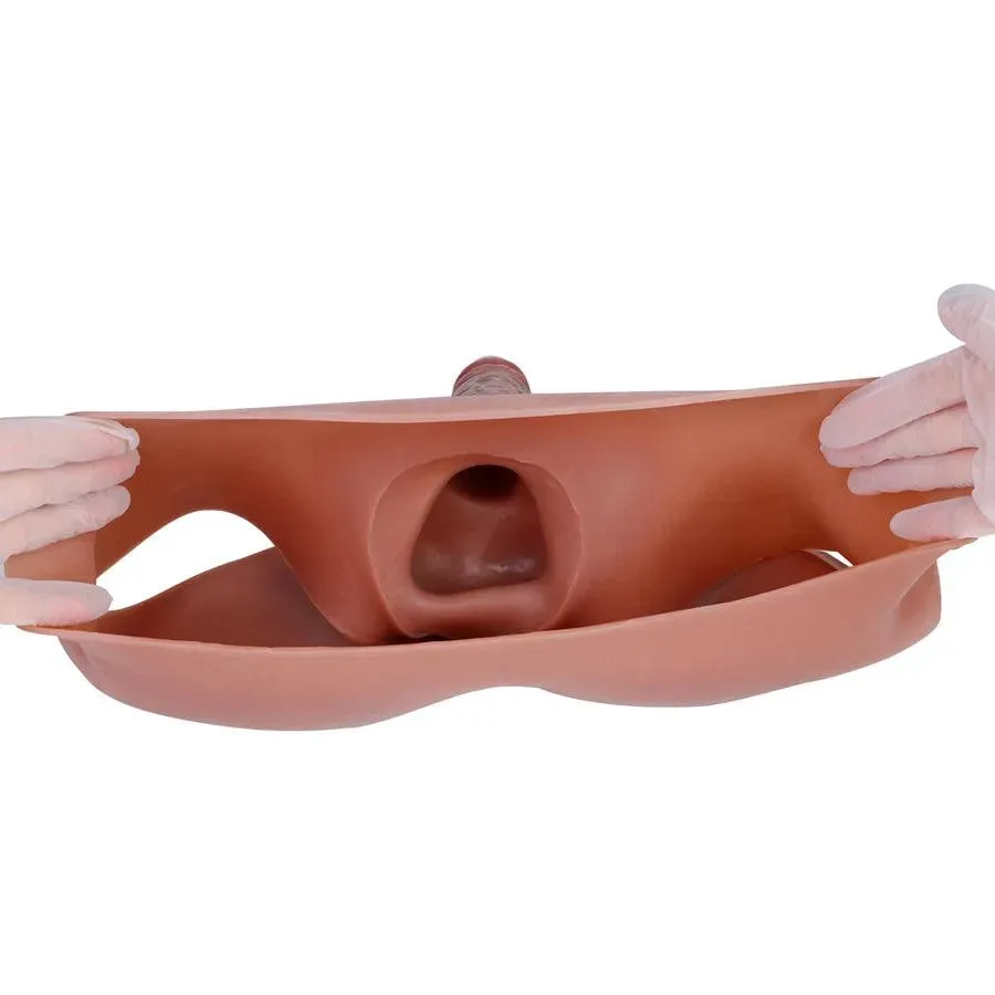 Silicone Wearable Hollow Dildo for Couples