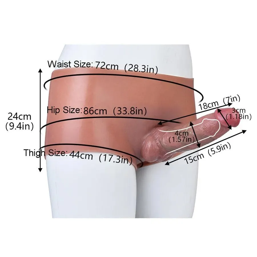 Silicone Wearable Hollow Dildo for Couples