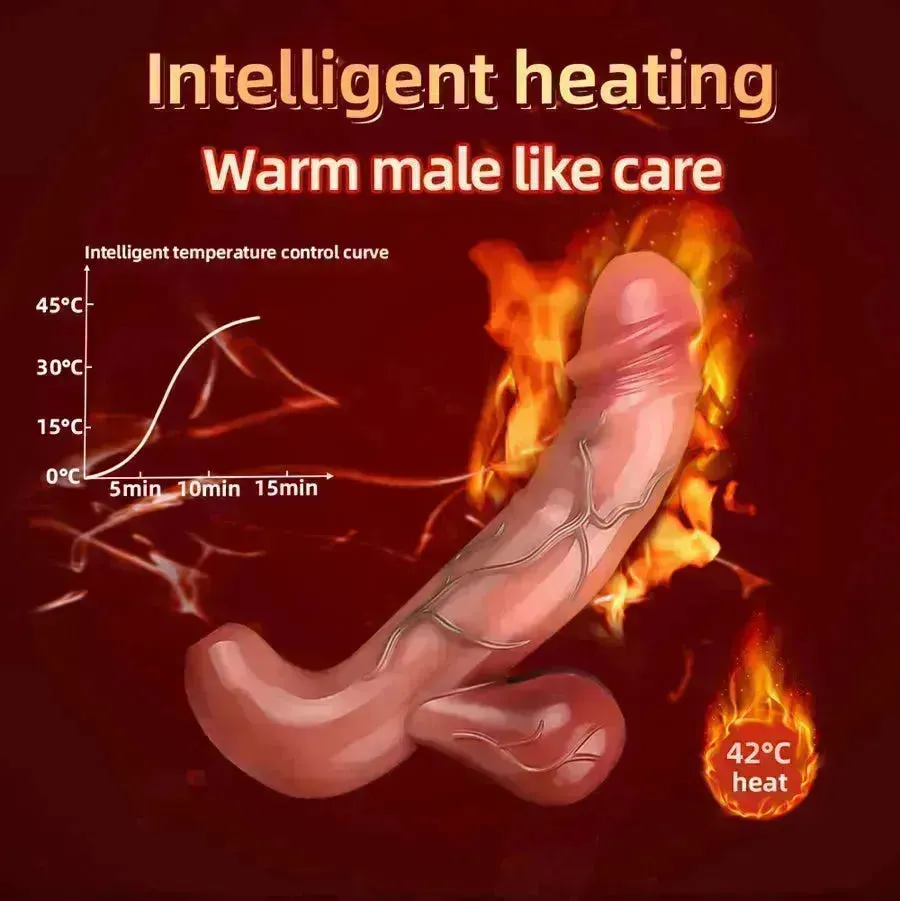 Smart Heating Realistic Dildo Vibrator