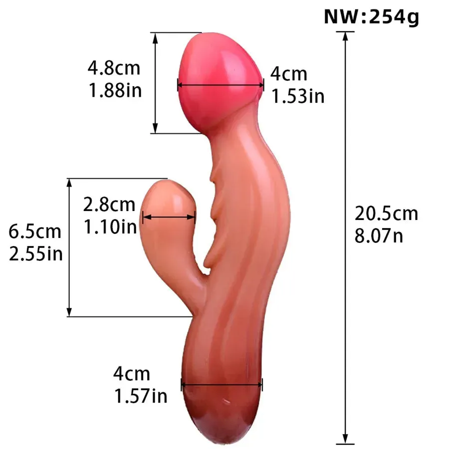 Soft Silicone Rabbit Dildo Vibrator