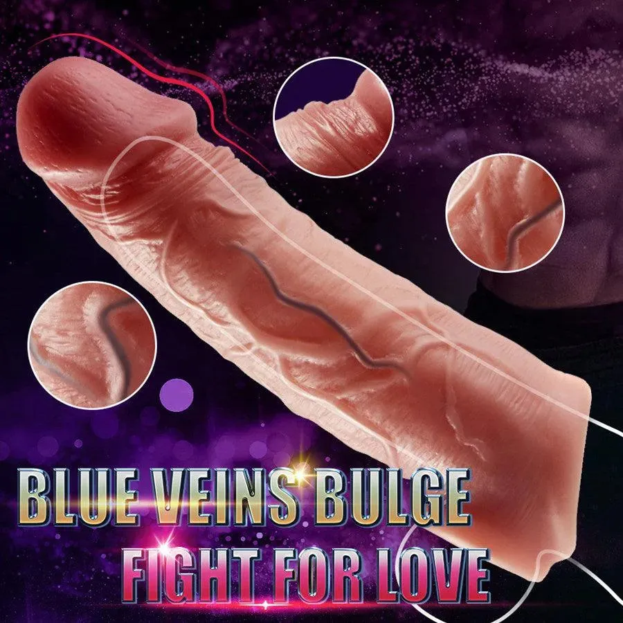 Soft Silicone Realistic Cock Sleeve for Men