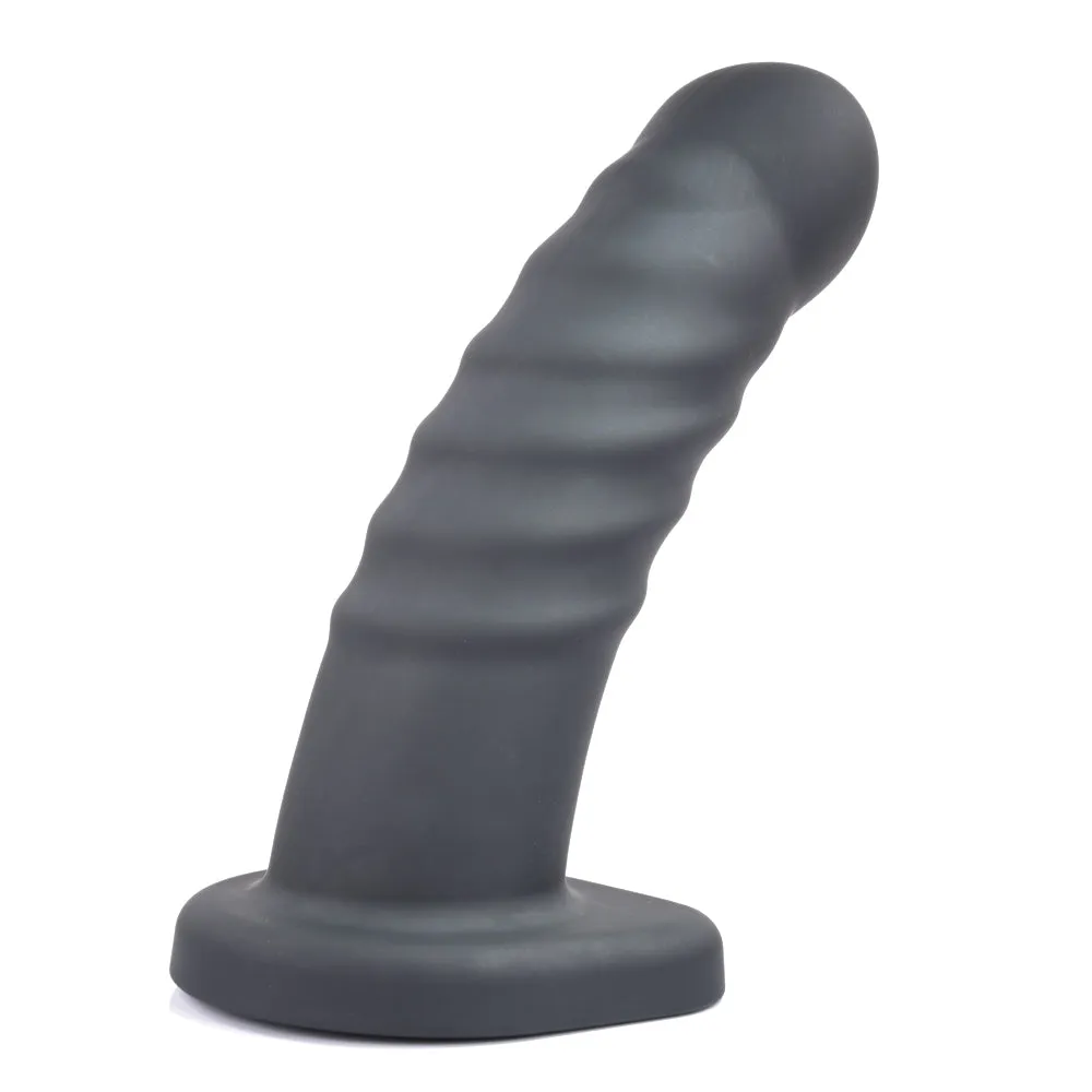 Sportsheets Banx 8" Ribbed Hollow Silicone Sheath Dildo
