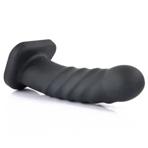Sportsheets Banx 8" Ribbed Hollow Silicone Sheath Dildo