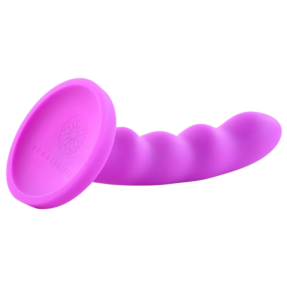 Sportsheets Nautia Solid Silicone 8" Ribbed G-Spot Dildo