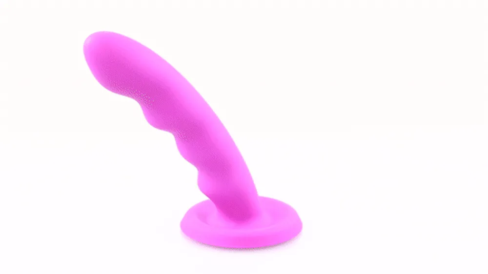 Sportsheets Nautia Solid Silicone 8" Ribbed G-Spot Dildo