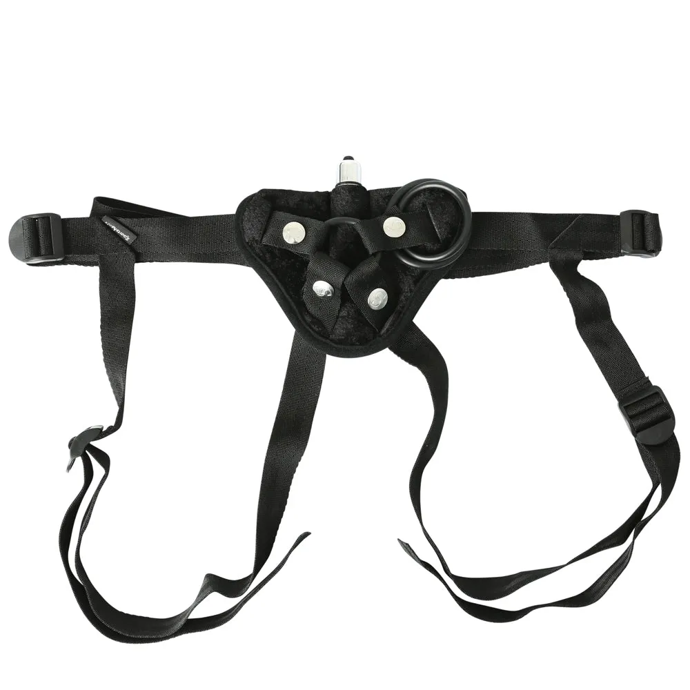 Sportsheets Velvet Strap-On Harness With Bullet Vibrator