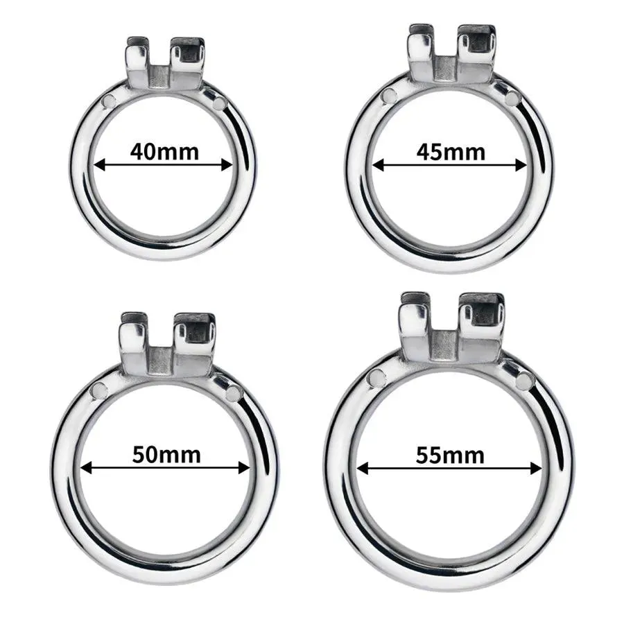 Stainless Steel Gauze Male Chastity Cage (Large)