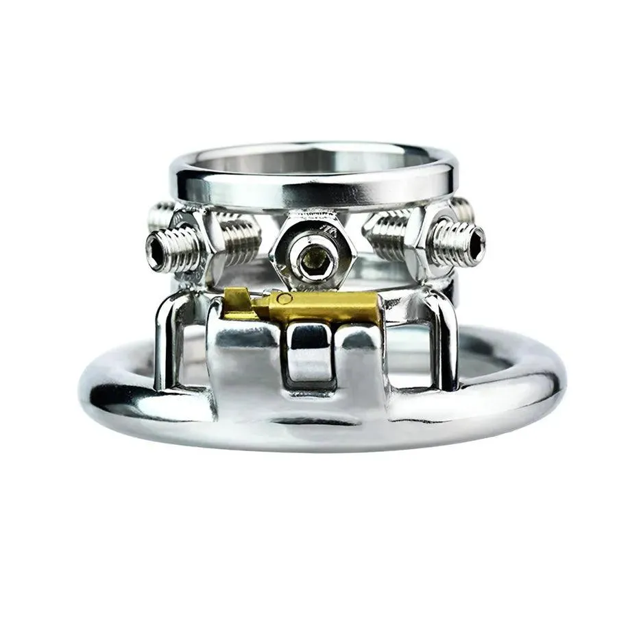Steel Male Chastity Cage Belt BDSM Toy