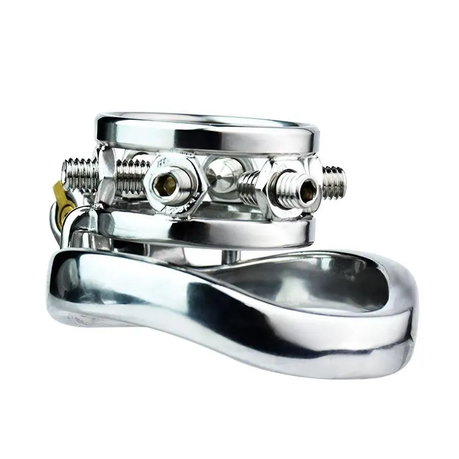 Steel Male Chastity Cage Belt BDSM Toy