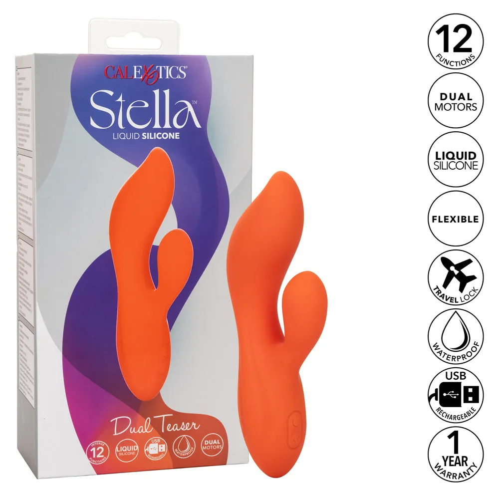 Stella Liquid Silicone Dual Teaser Rabbit Vibrator