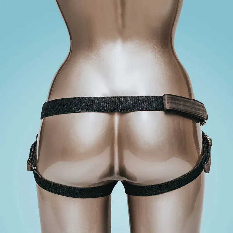 STRAP and BOUND Unisex Vegan Denim Strap On Harness