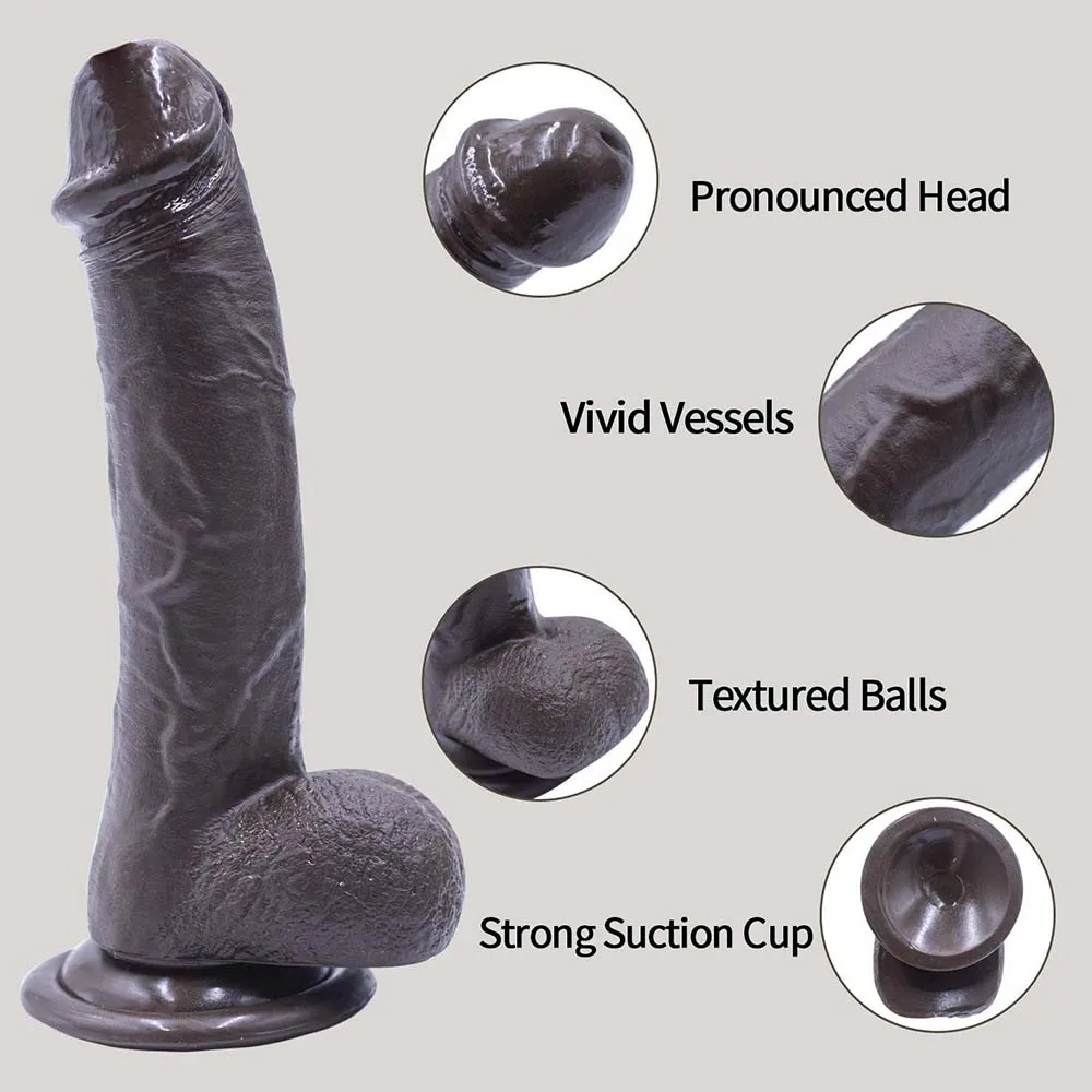 Strap-on Dildo Realistic Silicone Dildo Wearable Sex Harness for Couple Pegging