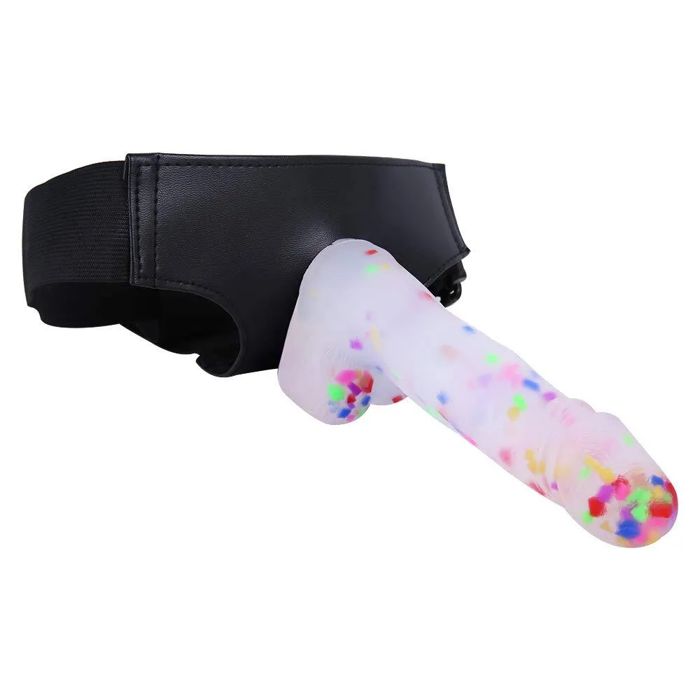 Strap-on Silicone Dildo with Adjustable Harness