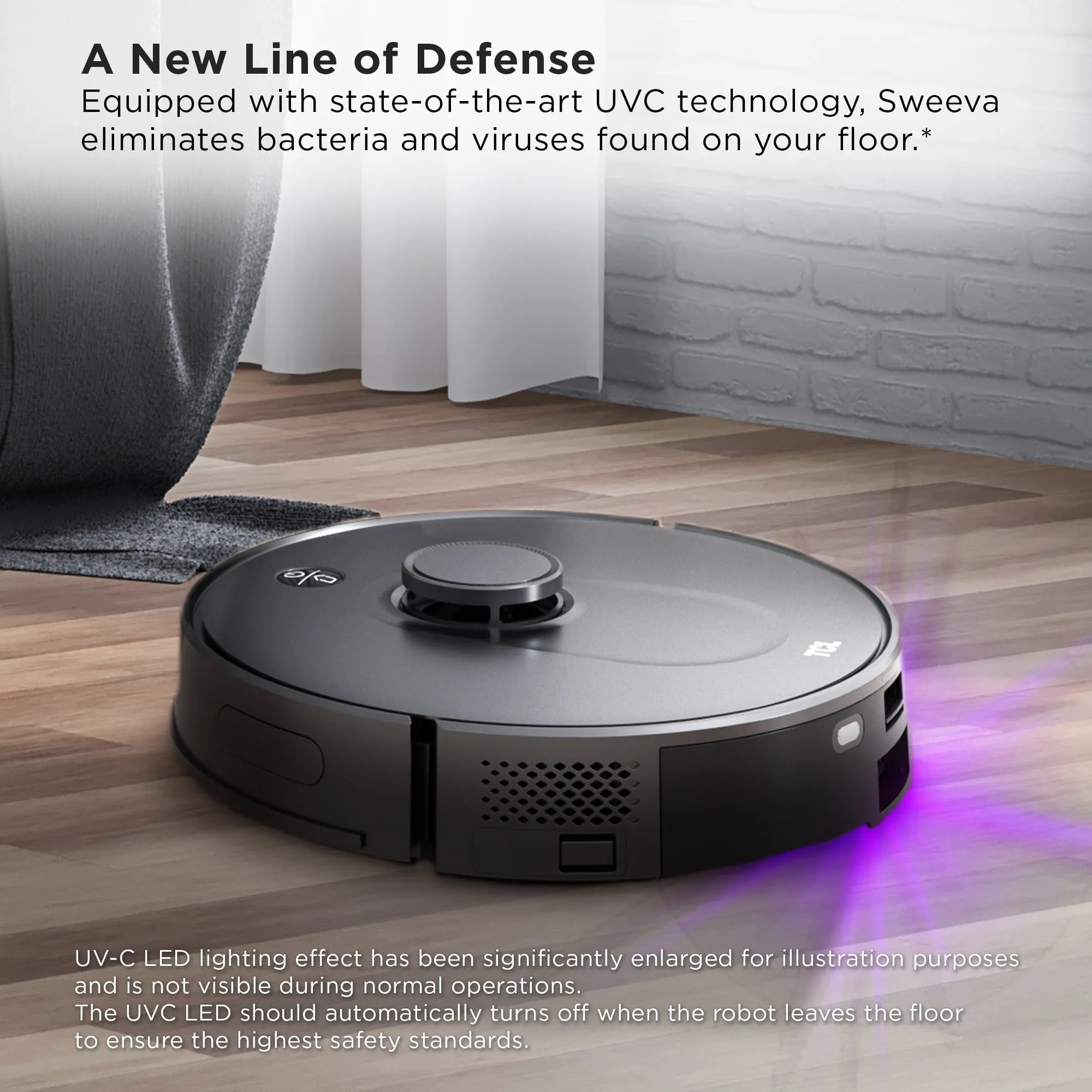 TCL RV6014B Sweeva 6000 Smart Robot Vacuum, Black