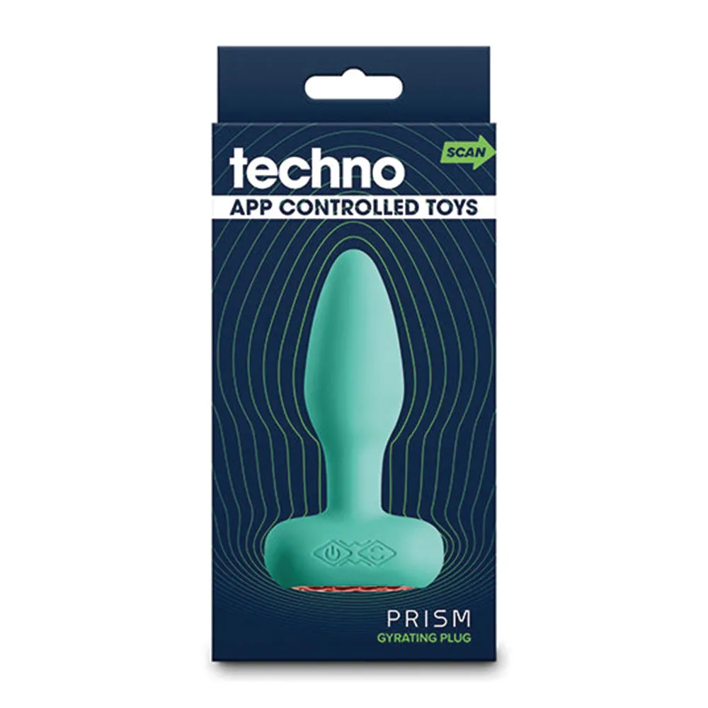 Techno Prism App-Compatible Rotating Vibrating Butt Plug