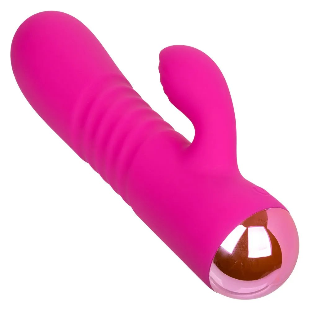 Thicc Chubby Honey Girthy Ribbed G-Spot Rabbit Vibrator