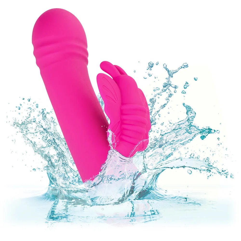 Thicc Chubby Rotating Butterfly Liquid Silicone Rabbit Vibrator