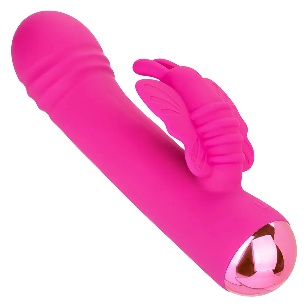 Thicc Chubby Rotating Butterfly Liquid Silicone Rabbit Vibrator