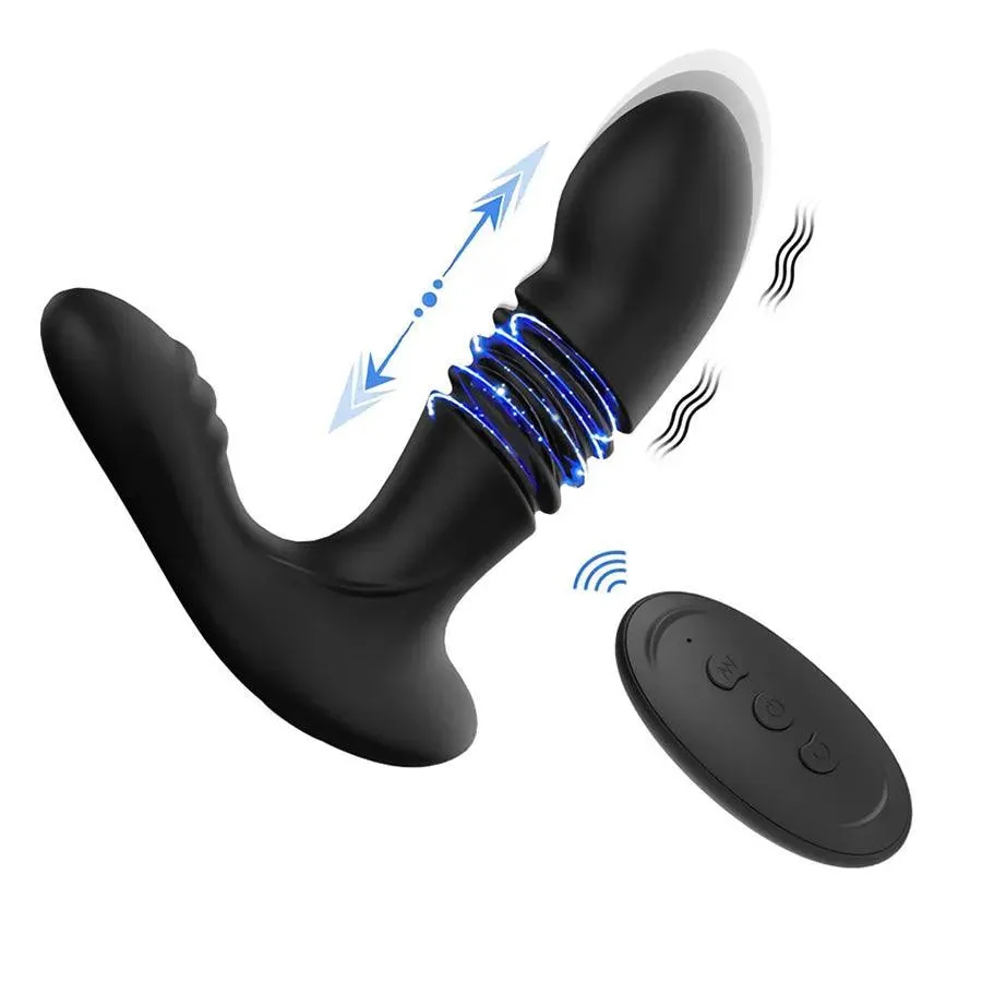 Thrusting Prostate Massager Anal Vibrator