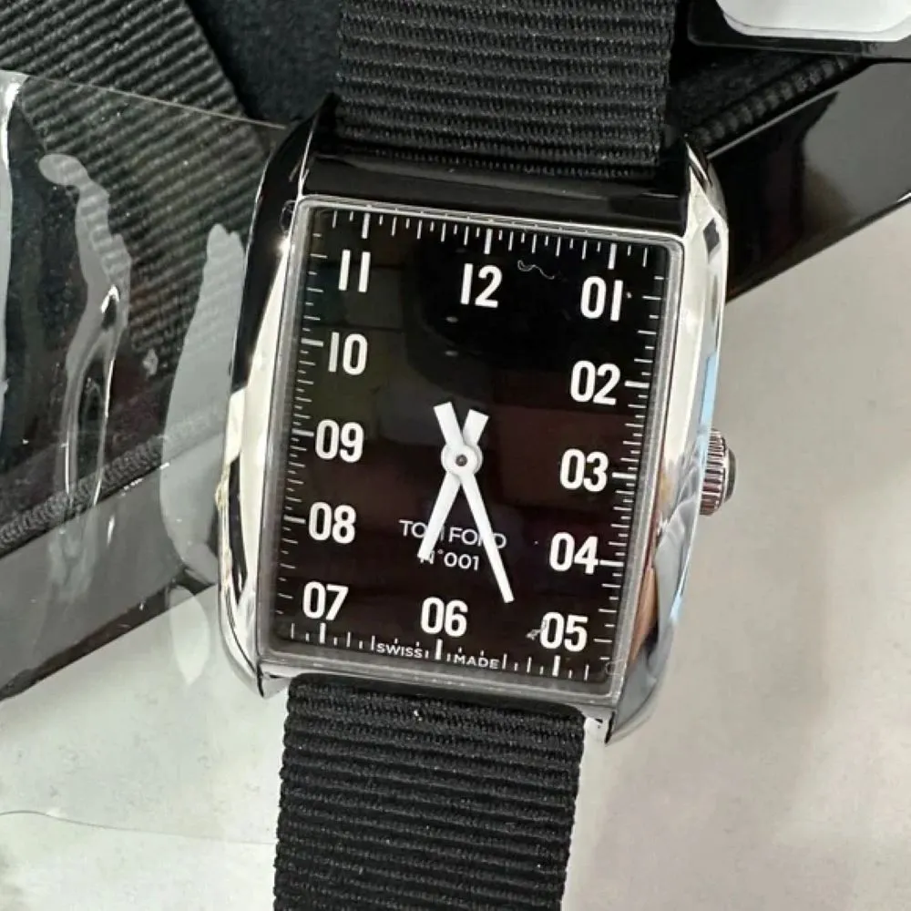 Tom Ford N.001 Quartz Black Dial Men's Watch
