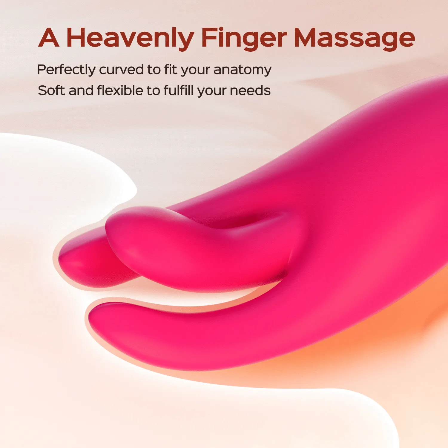 Triple Finger Vibe Flicking Finger Vibrator Clit G-Spot Stimulator for Women