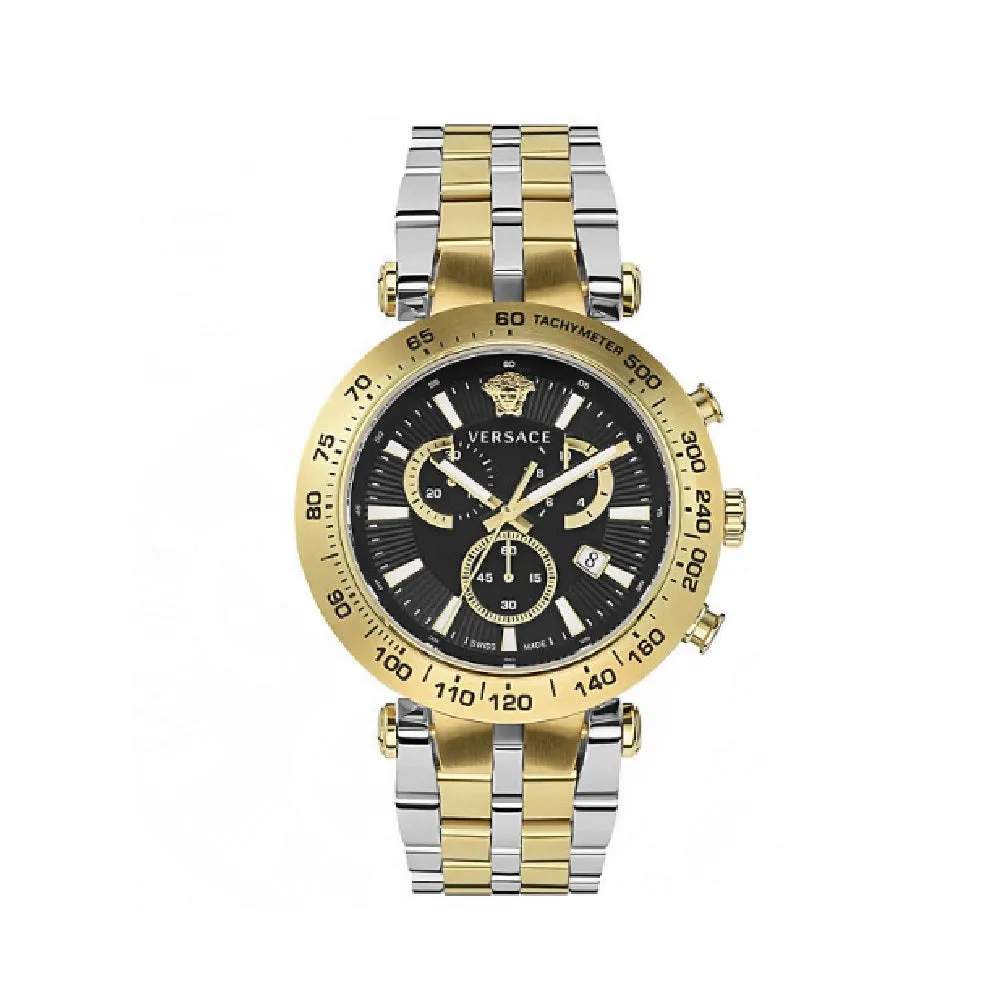 Versace VEJB00622 Men's Bold Chrono 46MM Two Tone Bracelet Watch