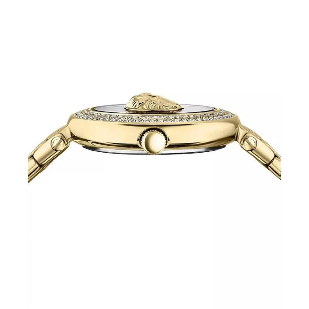 Versus Versace VSP646921 Women's Brick Lane Lion Crystal 36MM Bracelet Watch