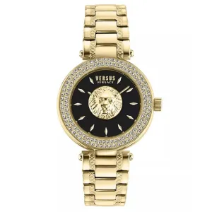 Versus Versace VSP646921 Women's Brick Lane Lion Crystal 36MM Bracelet Watch