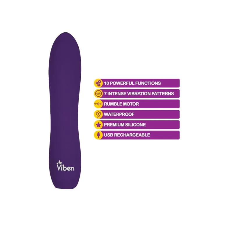Vivacious - Intense 10-Function Bullet - Violet