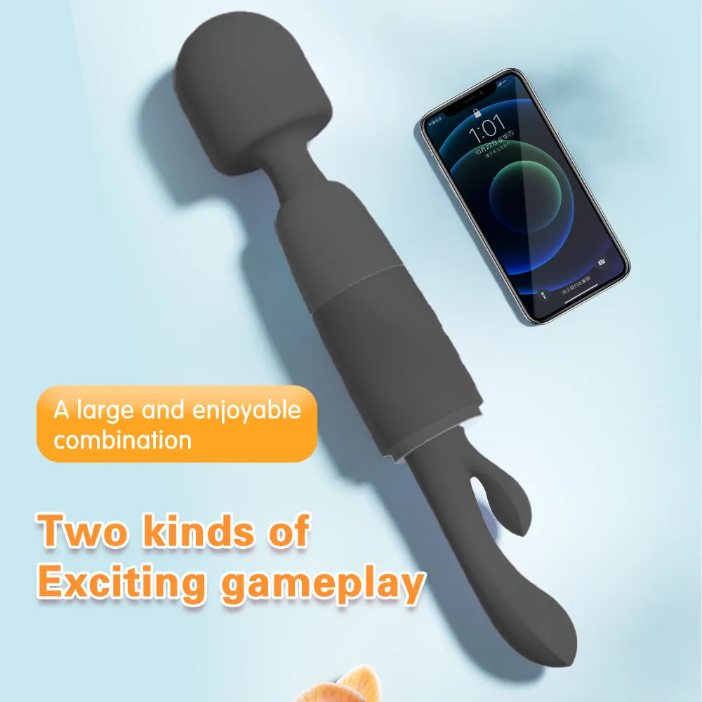 Wand Vibrator with Rabbit Vibration
