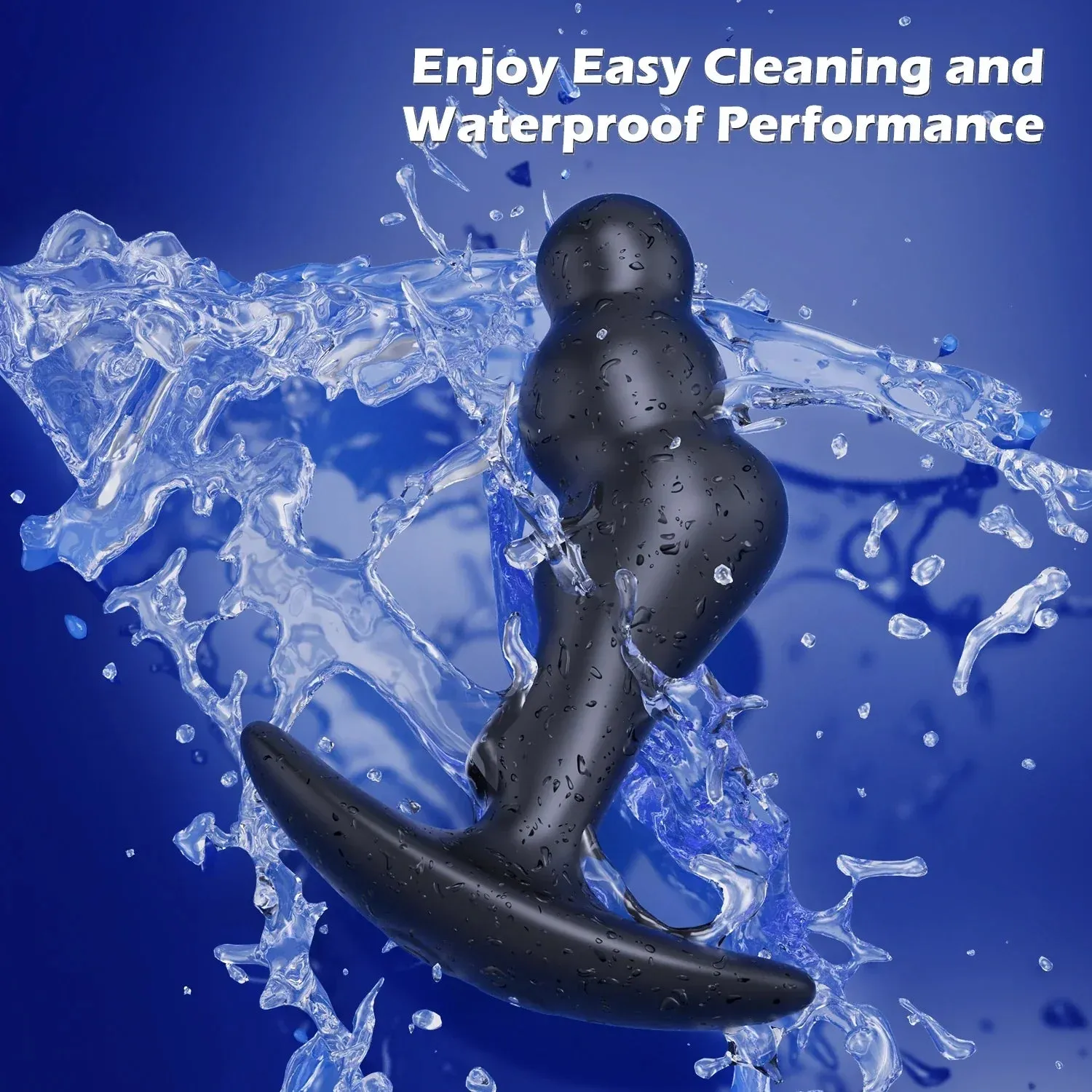 Waterproof Anal Plug Vibrator with Prostate & G-Spot Stimulation for Men