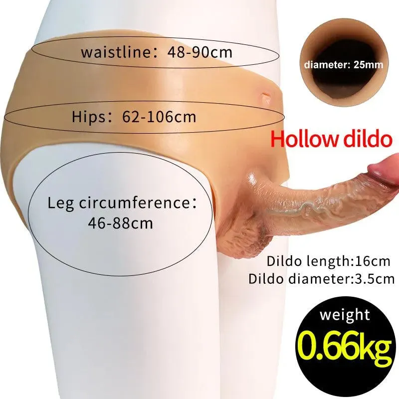 Wearable Silicone Lesbian Strapon Dildo