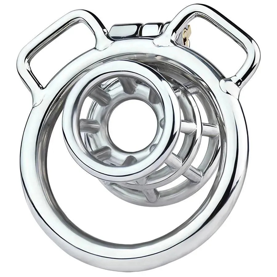 Wearable Steel Chastity Belt Cage for Couples