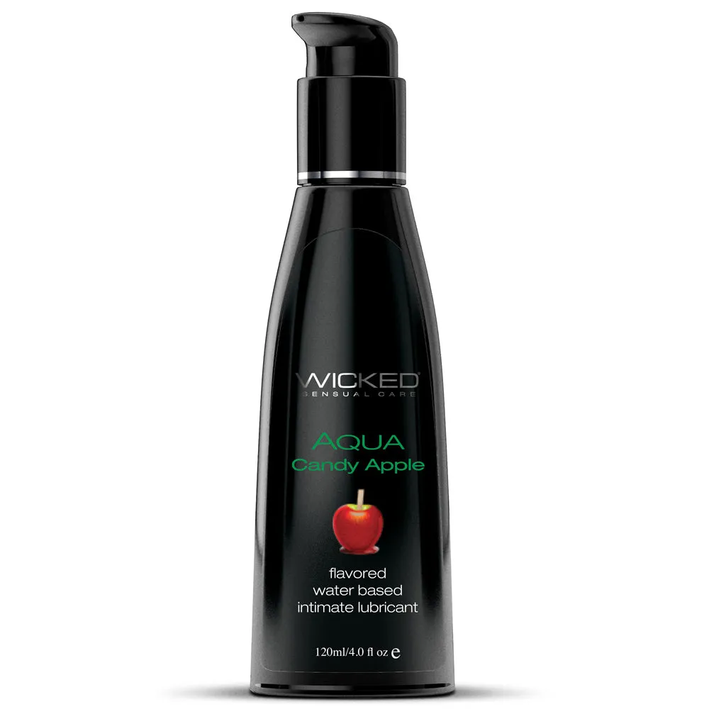 Wicked Aqua Flavoured Water-Based Lubricant - Candy Apple