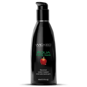 Wicked Aqua Flavoured Water-Based Lubricant - Candy Apple