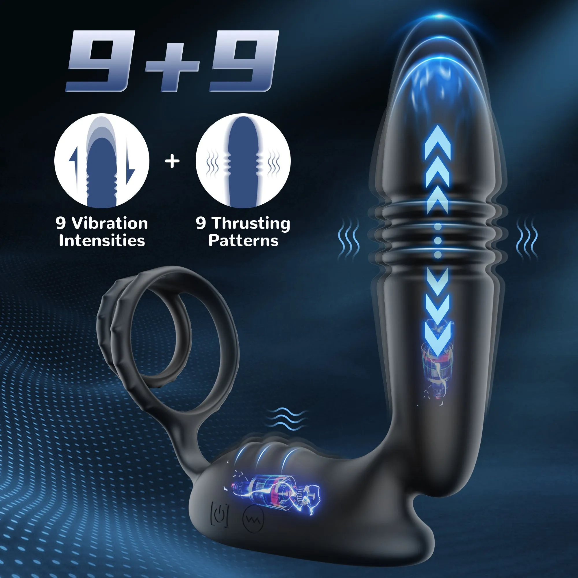 Willem - App controlled Thrusting Prostate Massager with 10 Vibrations
