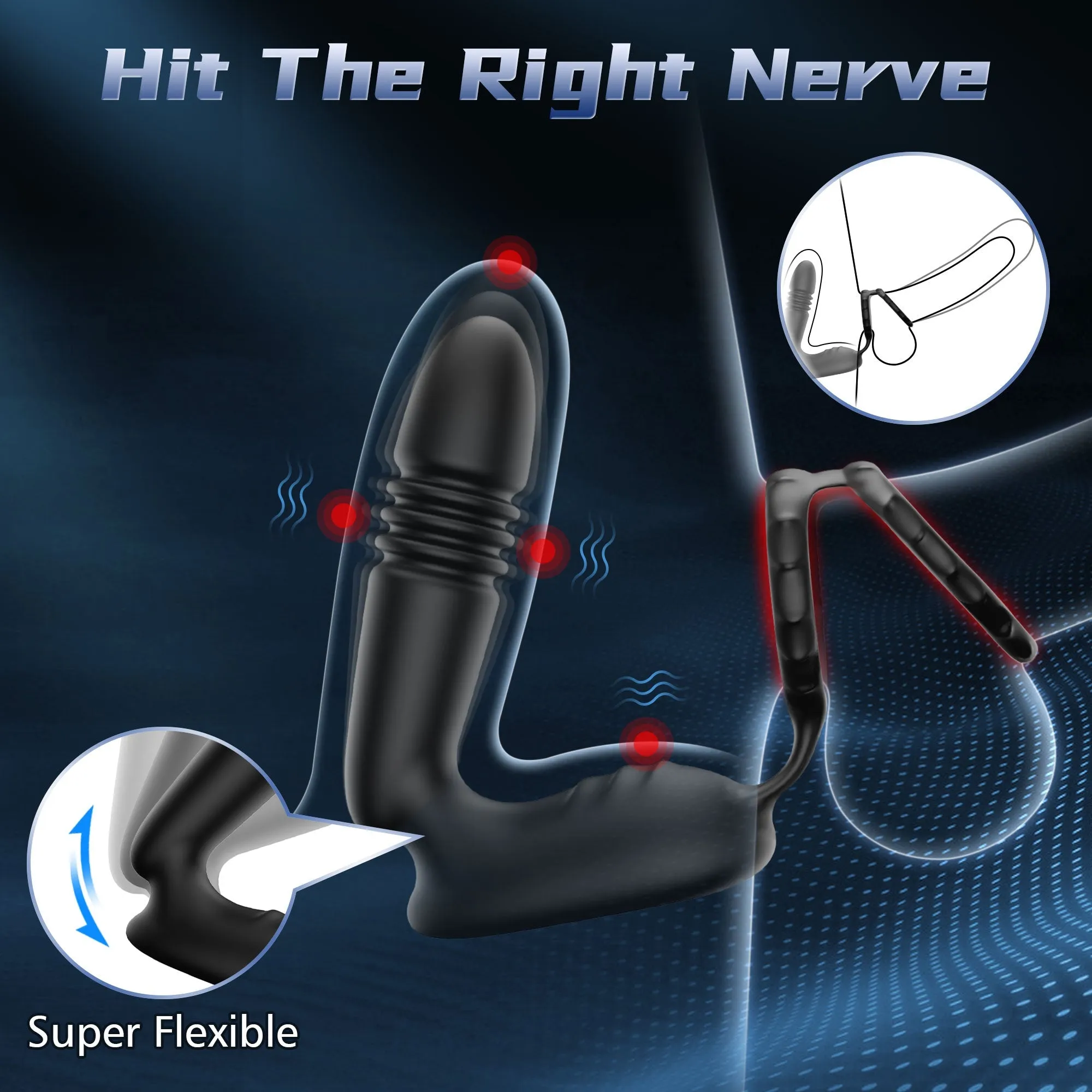 Willem - App controlled Thrusting Prostate Massager with 10 Vibrations